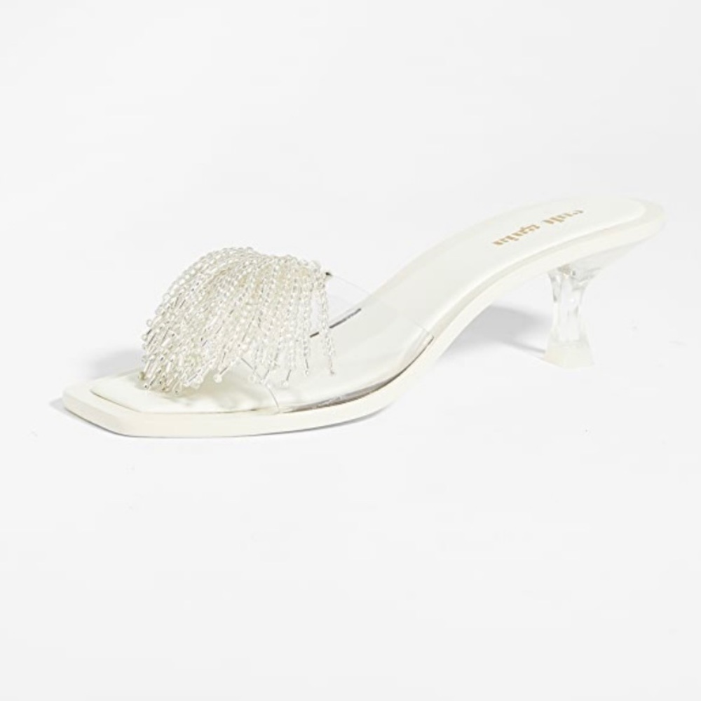 Cult Gaia Clear Kitten Heels